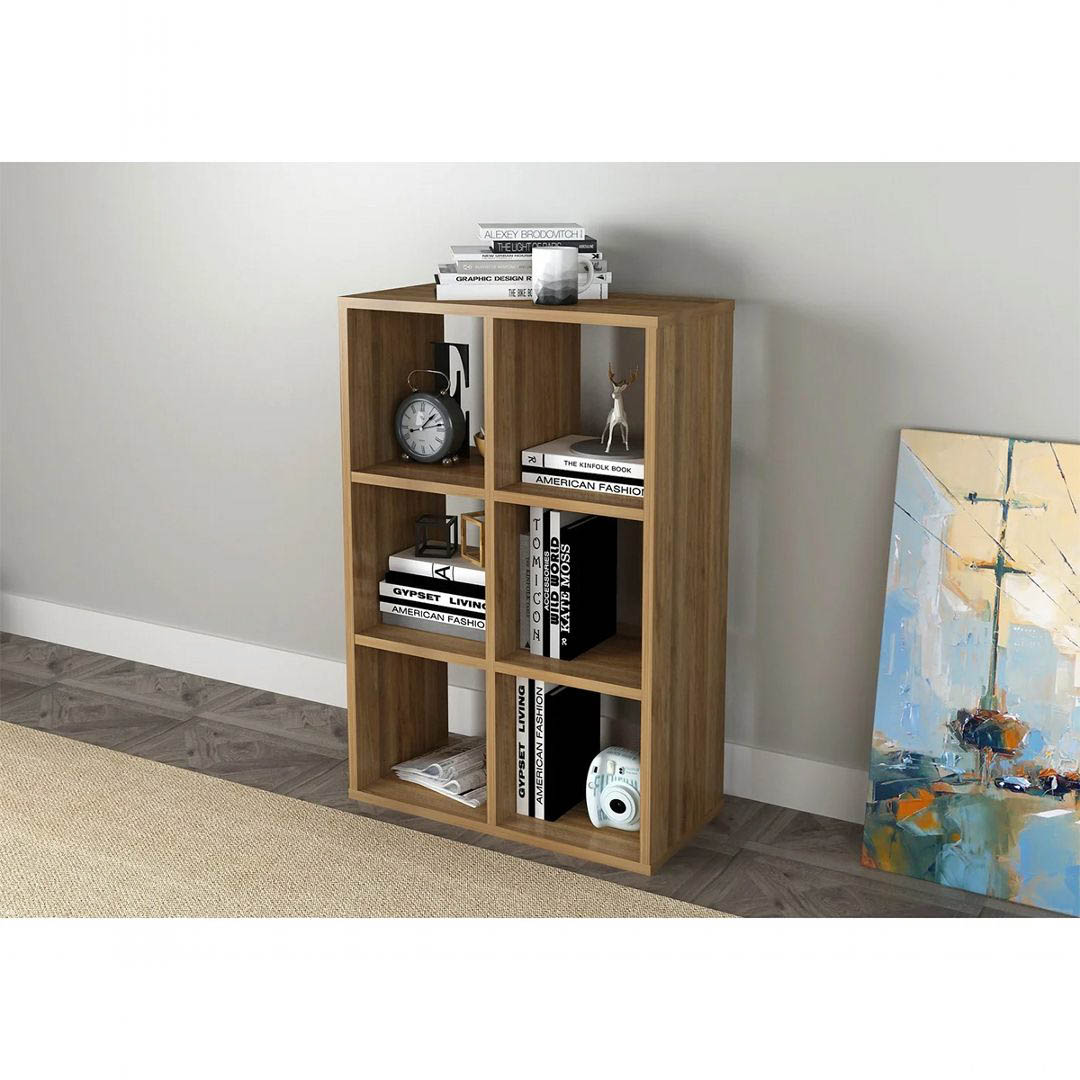 Kệ sách gỗ công nghiệp cấu trúc chắc chắn SMLIFE Bokak