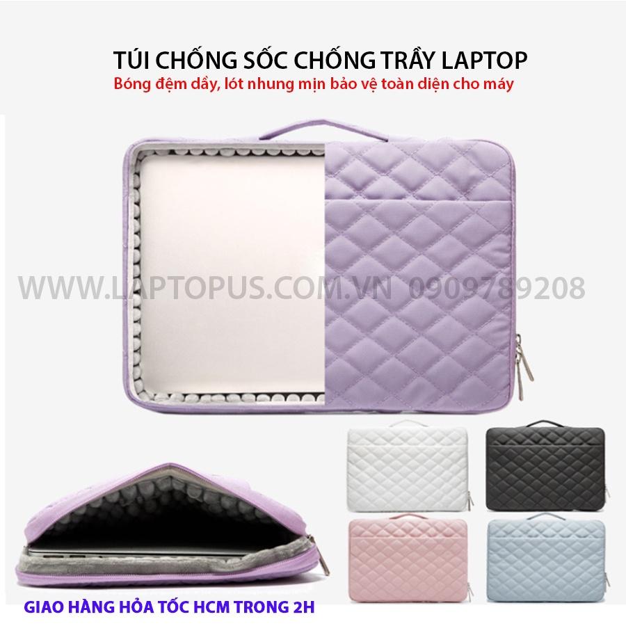 Túi Chống Sốc Chống Trầy Laptop Đệm Lót Dầy Mịn Mẫu Quả Trám