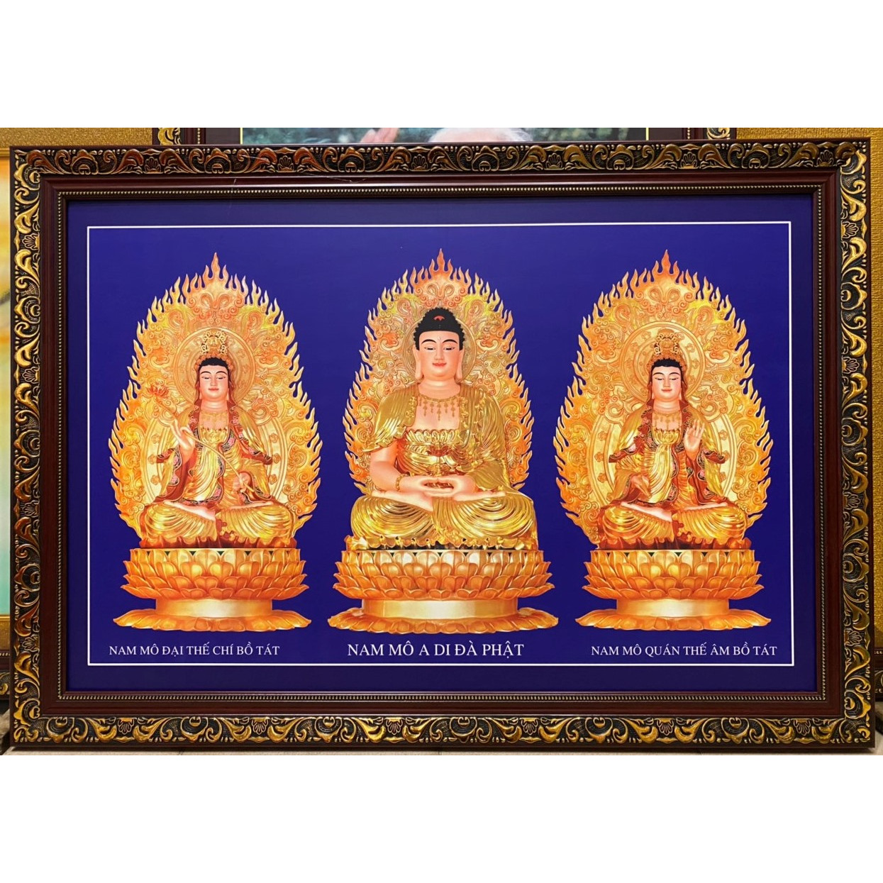 Tranh Phật Tam Thánh ( 70x100cm)