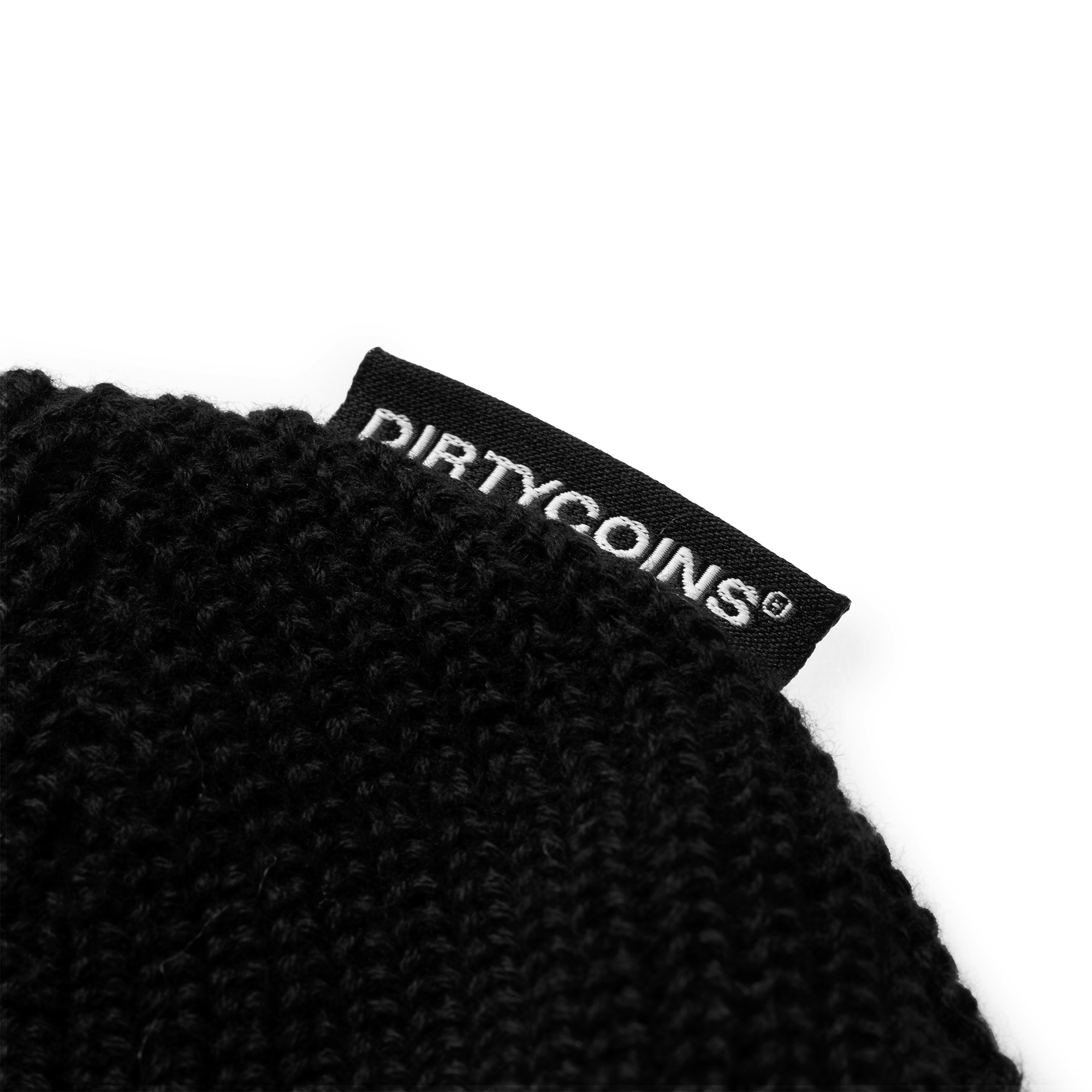 Nón DirtyCoins Label Beanie - Black