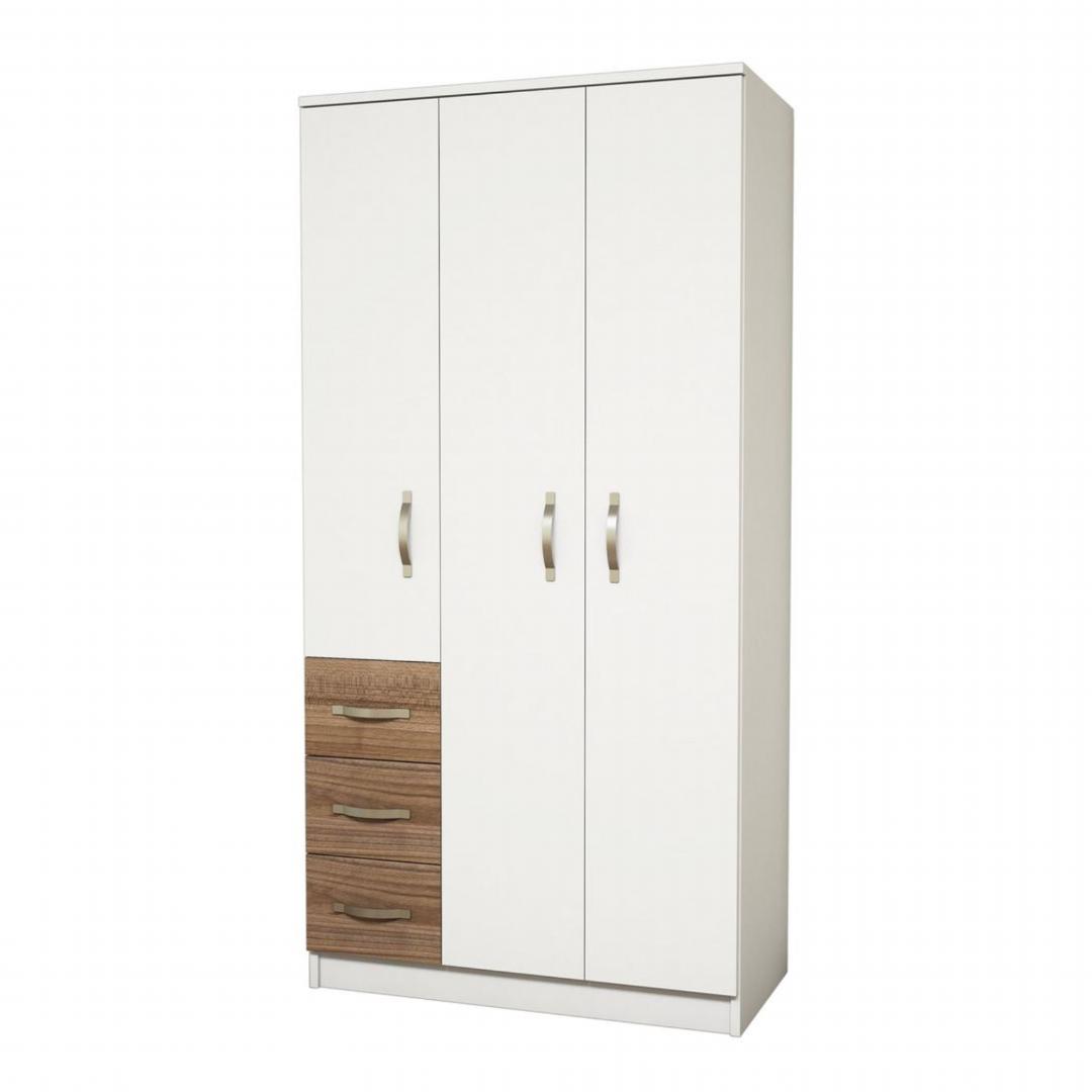 Tủ quần áo gỗ hiện đại SMLIFE Cerberus | Gỗ MDF dày 17mm chống ẩm | D90xR45xC180cm