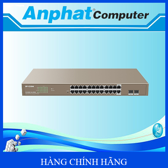 Switch 24 Cổng PoE IP-COM Tenda G3326P-24-410W – Hàng Chính Hãng