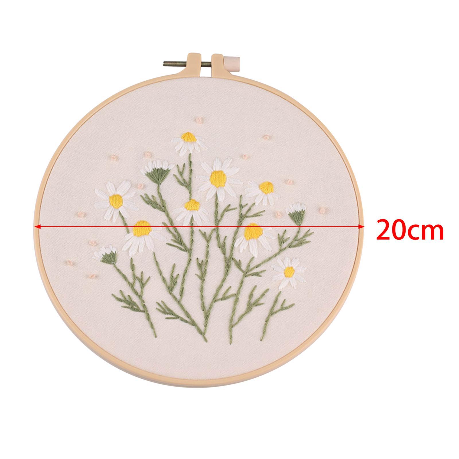 Embroidery Starter Kit, with Needles with Stamped Cloth Cross Stitch for Fun Home Decor