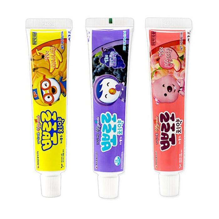 Kem Đánh Răng Không Chứa Florua Cho Trẻ Em Pororo Toothpaste 50g Gomi Mall