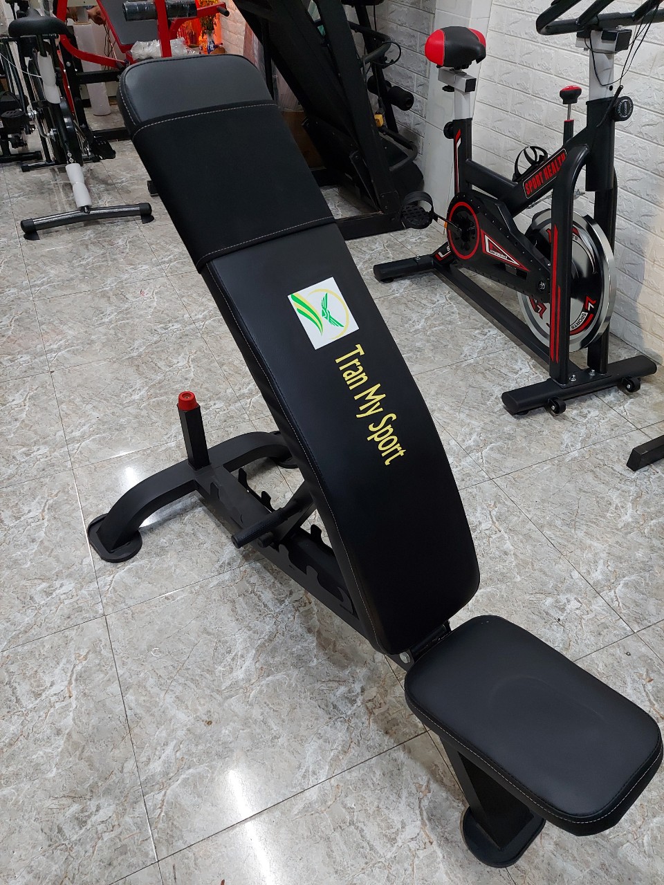 Ghế tập tạ tập gym đa năng HT008 điều chỉnh 6 độ dốc chắc chắn chịu lực 350kg