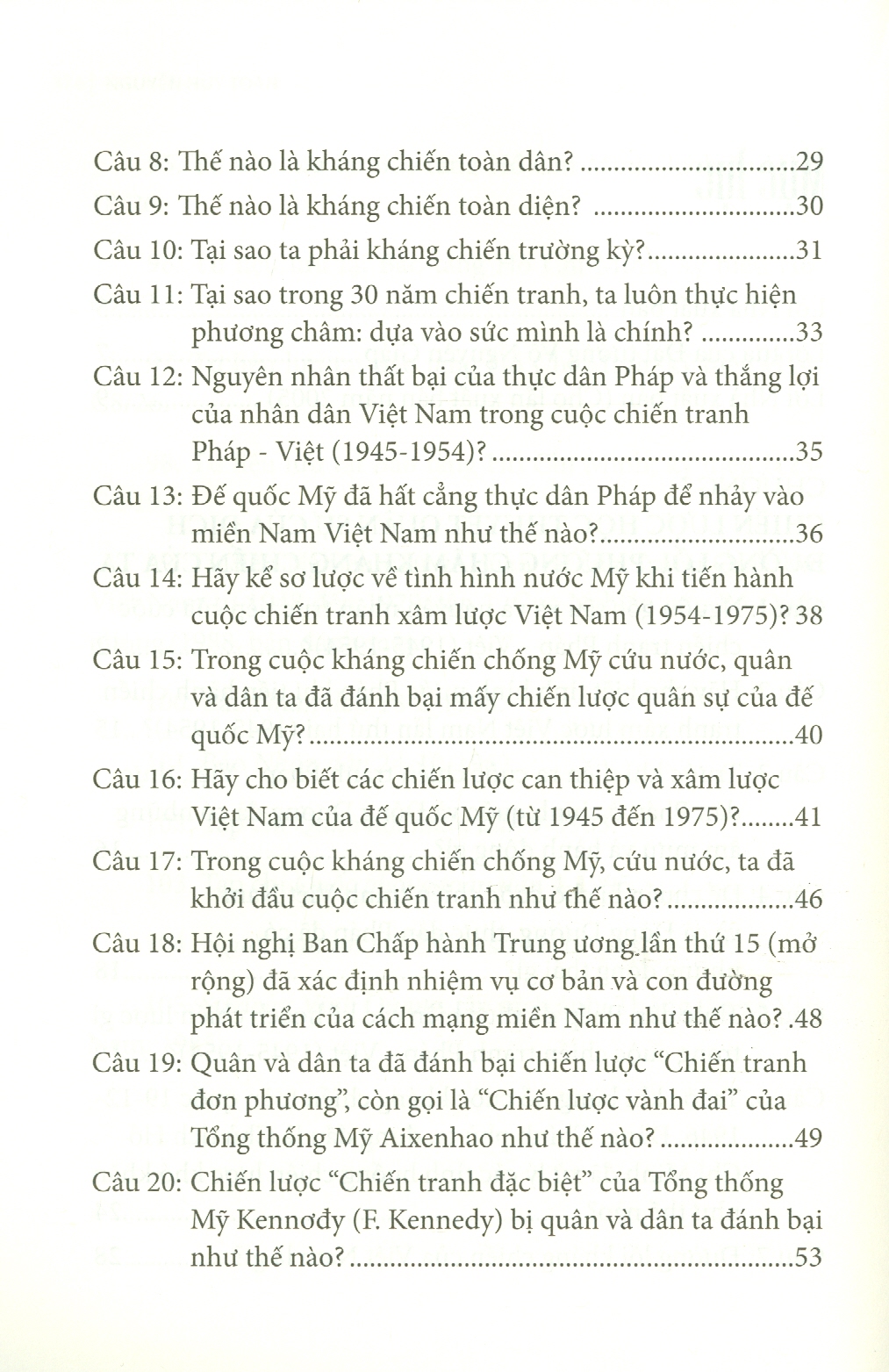 30 Năm Chiến Tranh Cách Mạng Việt Nam - Hỏi & Đáp