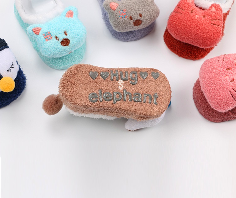 Tất Em Bé, Tất Giả Giày Len Xù 3D Có Chống Trơn