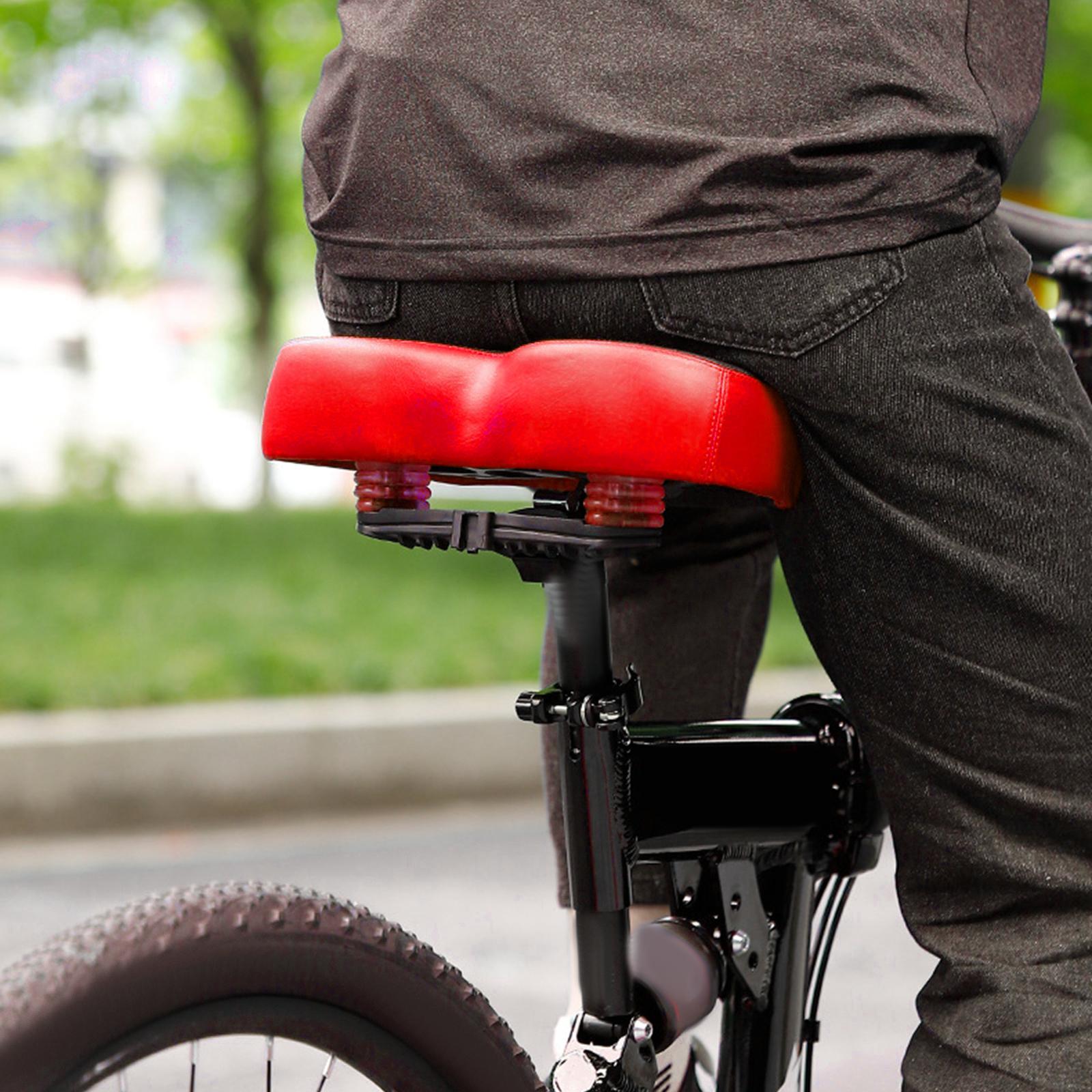 Dual Pad Bike Cushion Wide Comfort Saddle Seat Pad
