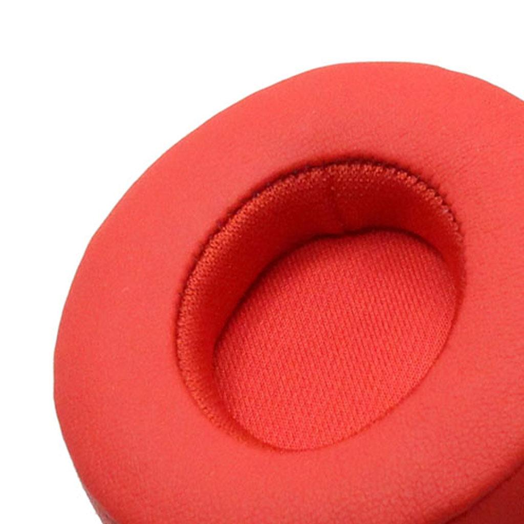 2Pair Ear Pads Cushions Replacement for Beats Solo 2 Solo 3 Red & Black