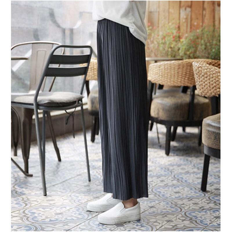 Quần Dài Thun Dập Ly Ống Rộng Vải Đep Cao Cấp Hot - BT Fashion (QD02) + Hình Thật