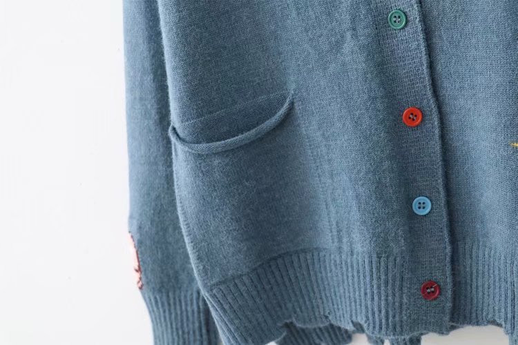 Áo Khoác Len Cardigan Họa Tiết Xinh 