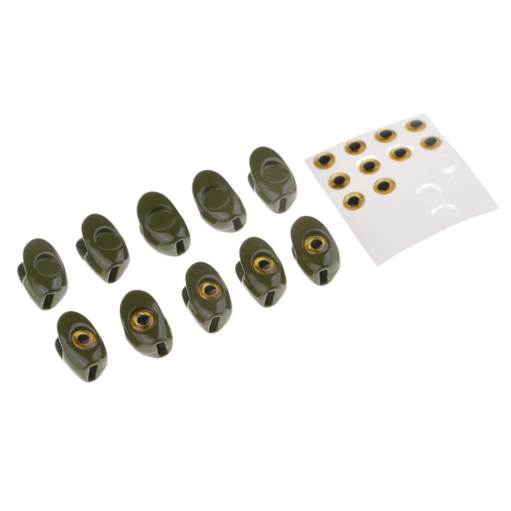 10pcs Fly Tying Copper Beads Fly Tying Skulpin Head Fly Tying Materials