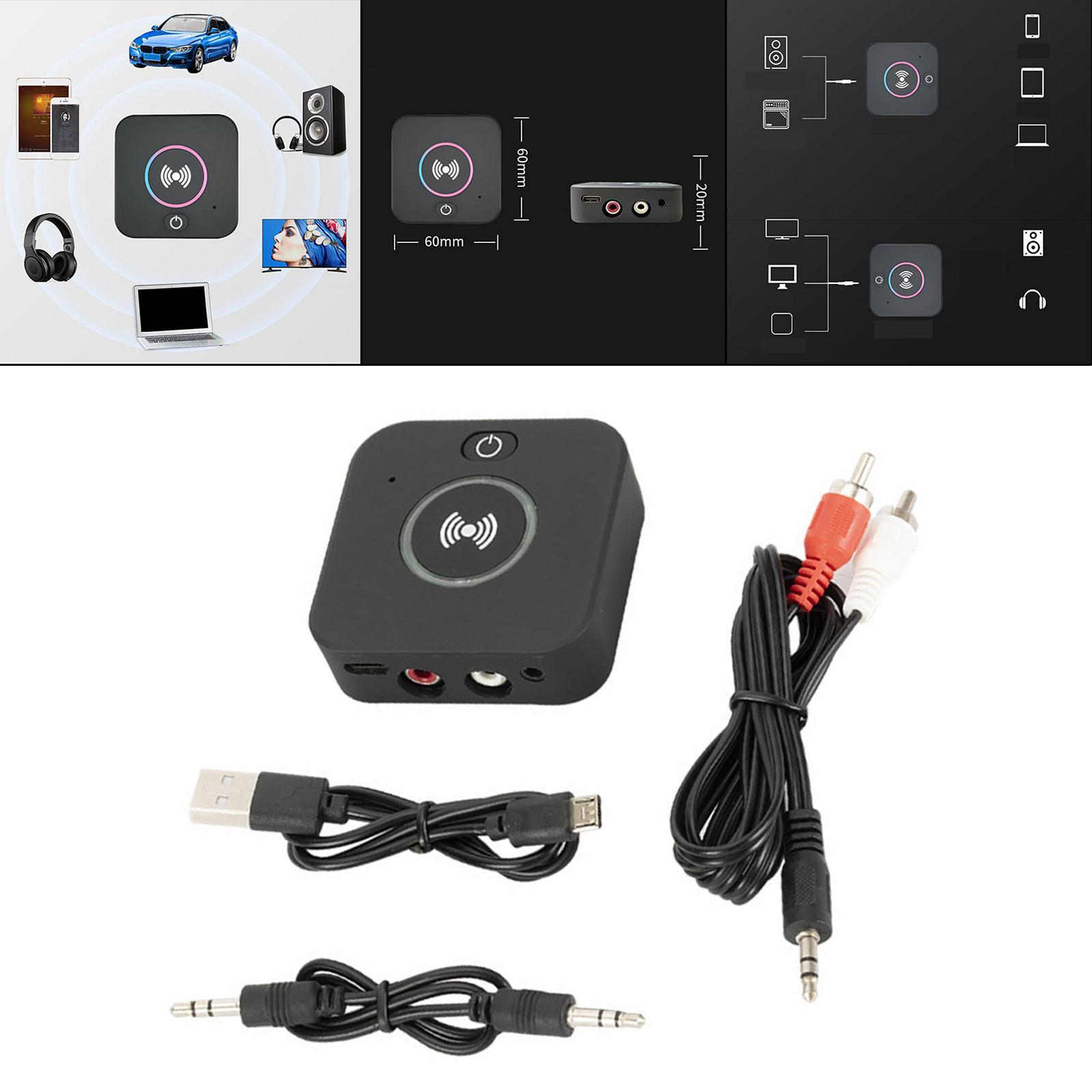 Bluetooth 5.0  Receiver Audio Receiver 3.5mm AUX RCA Low Latency