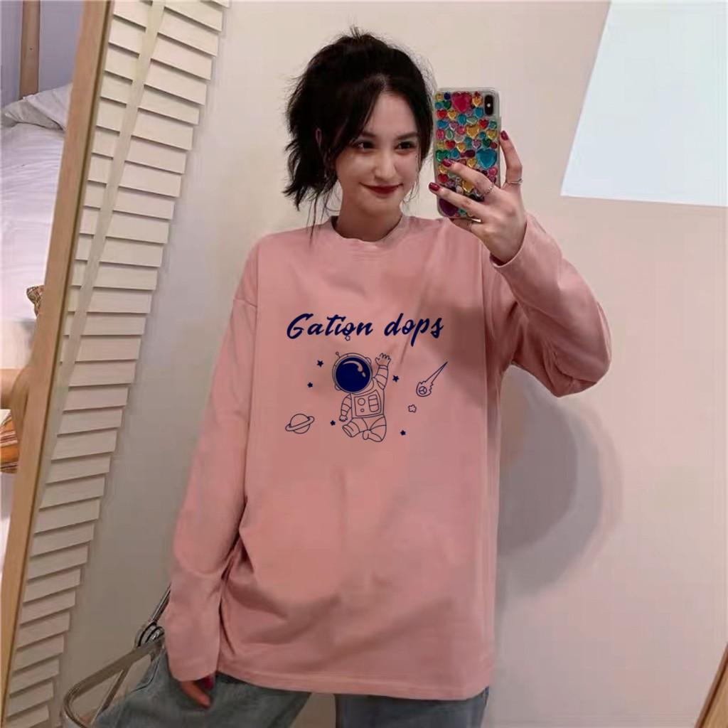 Áo Thun Tay Dài Unisex GATION DOPS Thu Đông