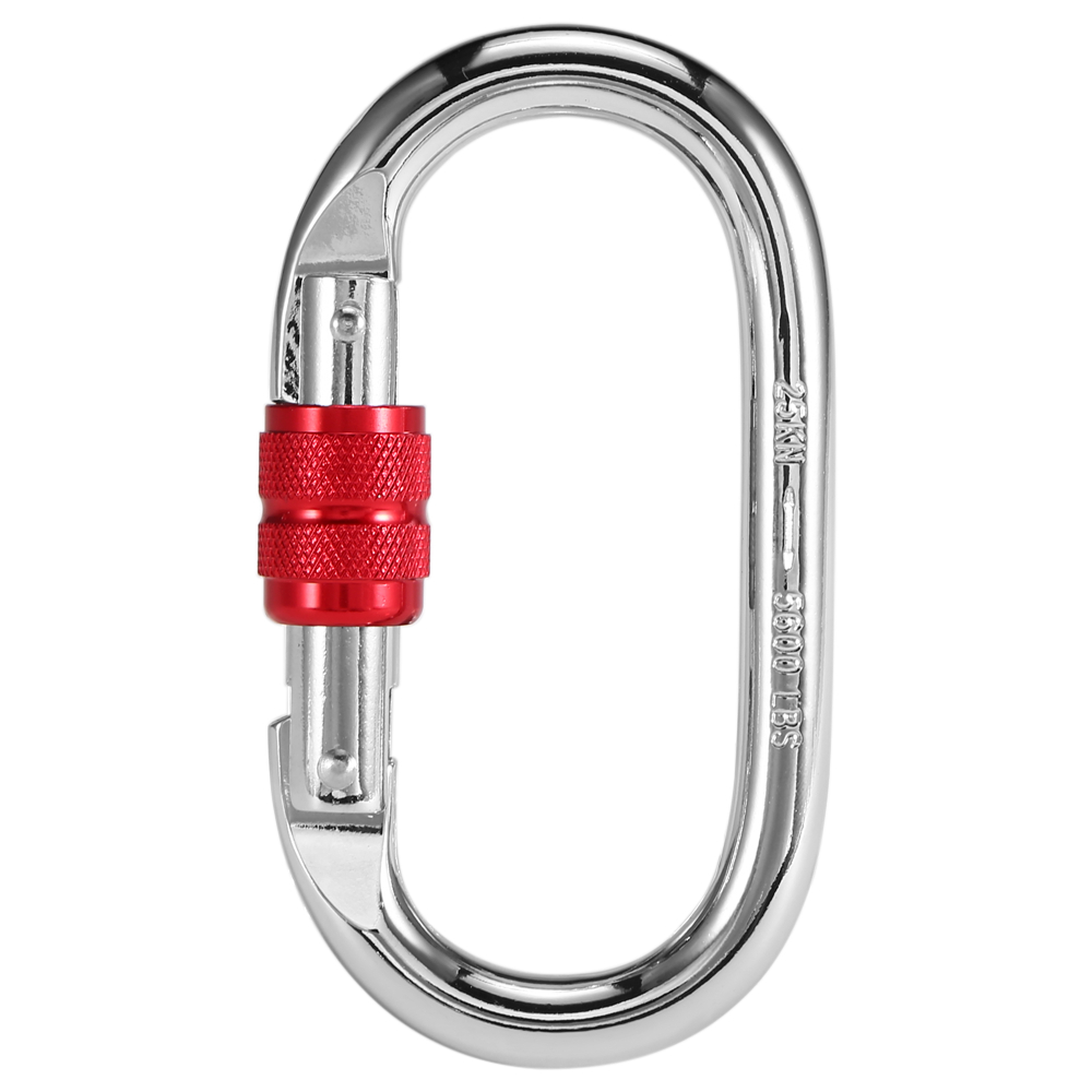 Móc Khóa Carabiner Cổng Khóa Vít Chịu Lực 25KN