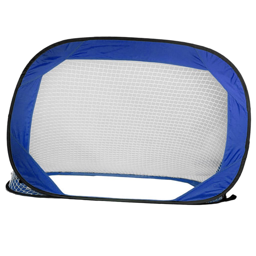 Blue Color Folding Portable Football Gate Net Goal Soccer Practice Kit