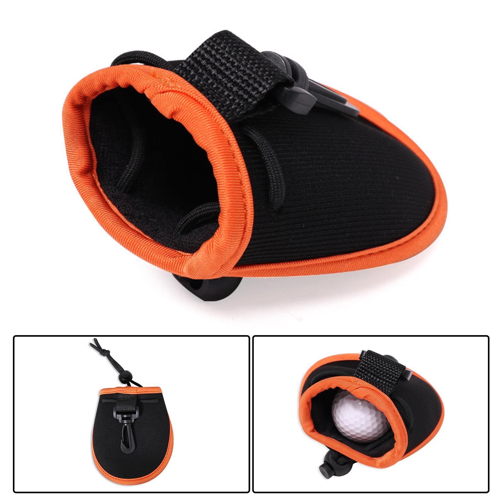 Portable Golf Ball Washer Pouch Belt Waist Bag Pouch with  Clips