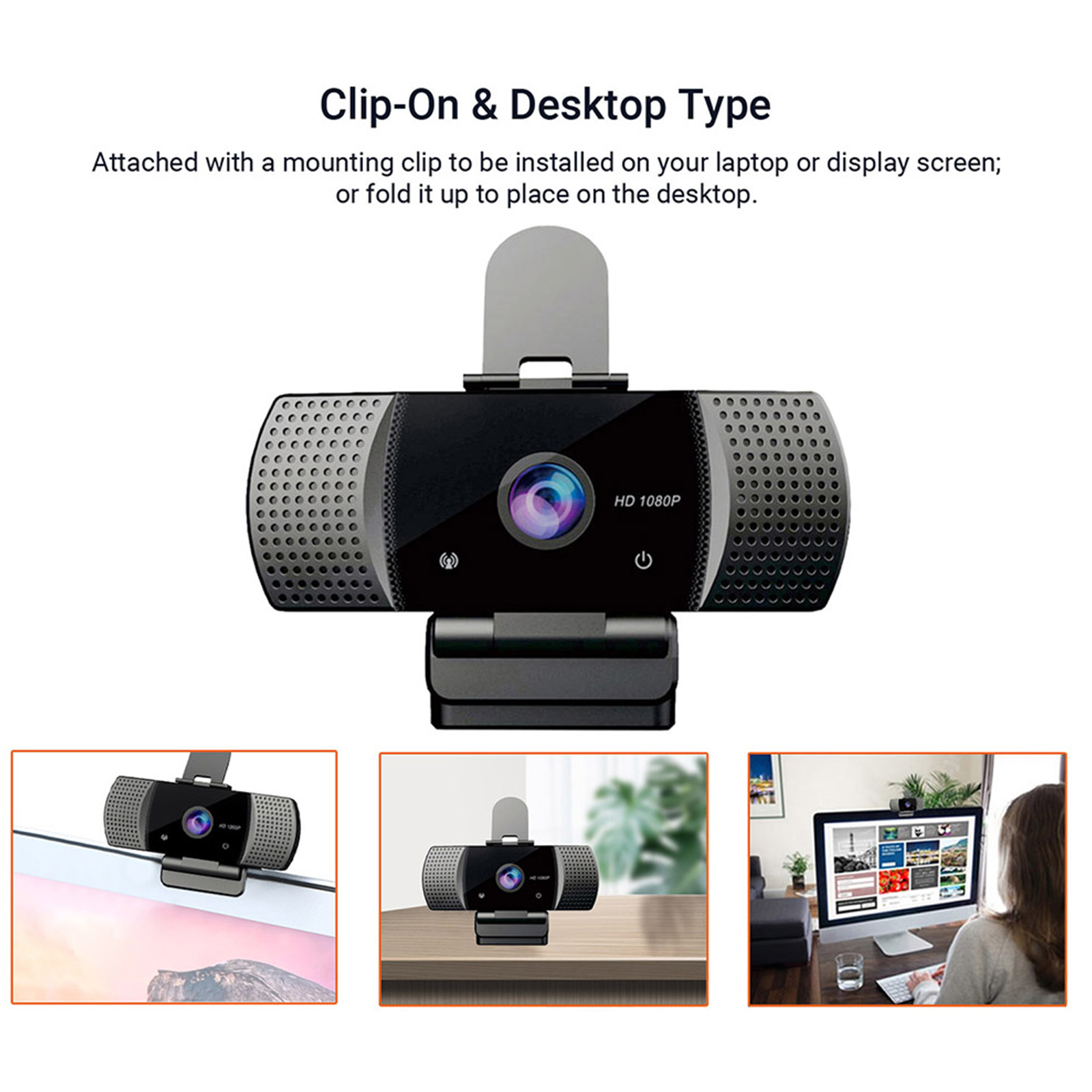 Webcam USB Góc Rộng Full HD 1080p USB2.0 Không Có Ổ Đĩa Với Mic Web Cam Cho Hội Nghị Trực Tuyến Phát Trực Tiếp Trên Máy Tính Xách Tay