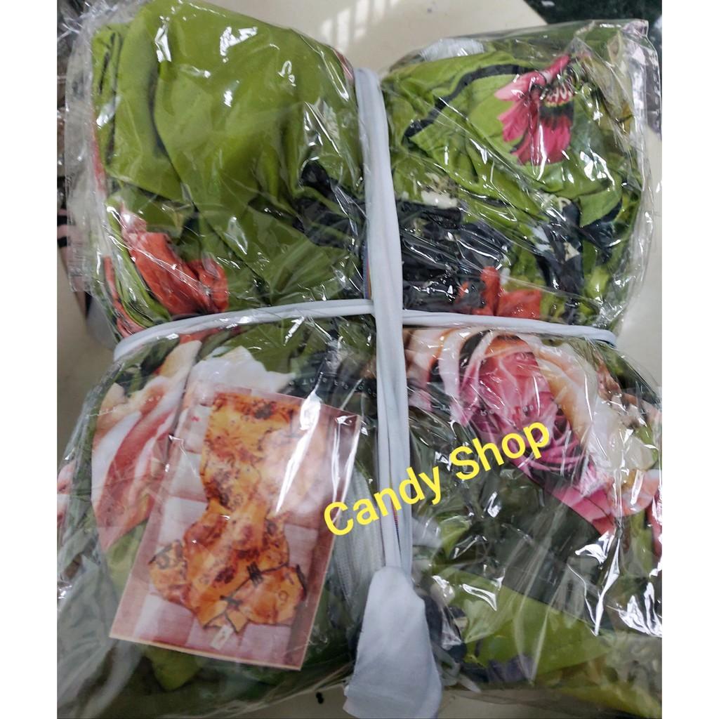 Đầm body sườn xám cổ tàu hoạ tiết xịn xò + Ảnh thật