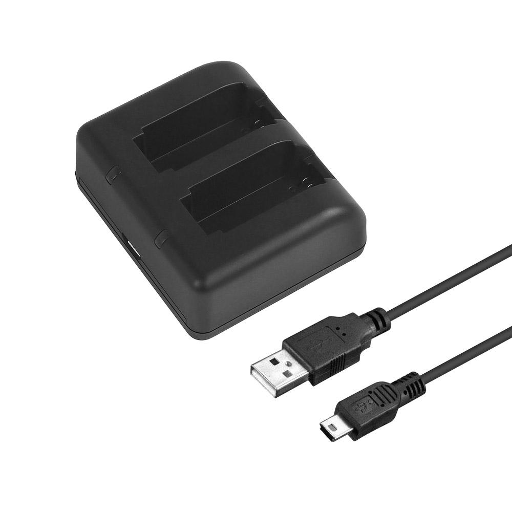 Bộ sạc pin máy ảnh USB kép di động với đèn báo thay thế phụ kiện cáp USB cho máy ảnh Insta360 One X