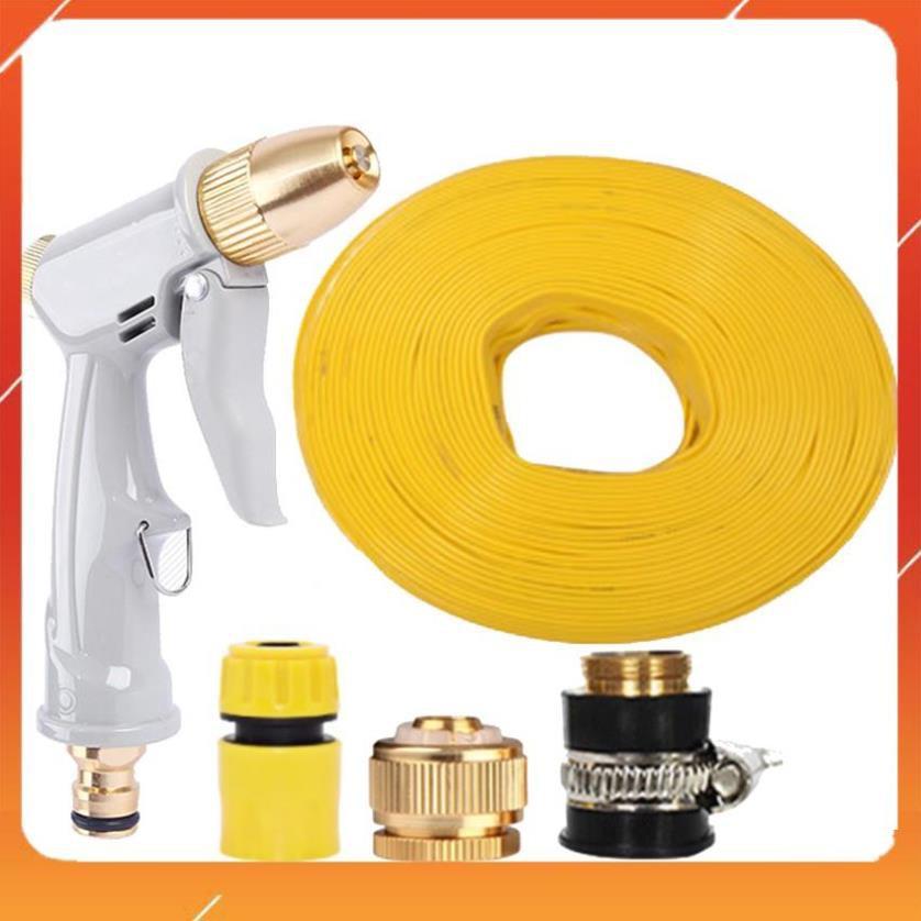 Bộ dây vòi xịt nước tưới cây rửa xe,tăng áp 3 lần, loại 3-5m 206846