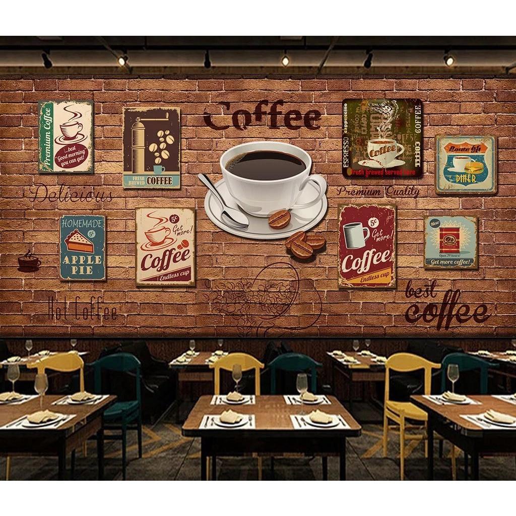 Tranh dán tường cafe- trà sữa CF01