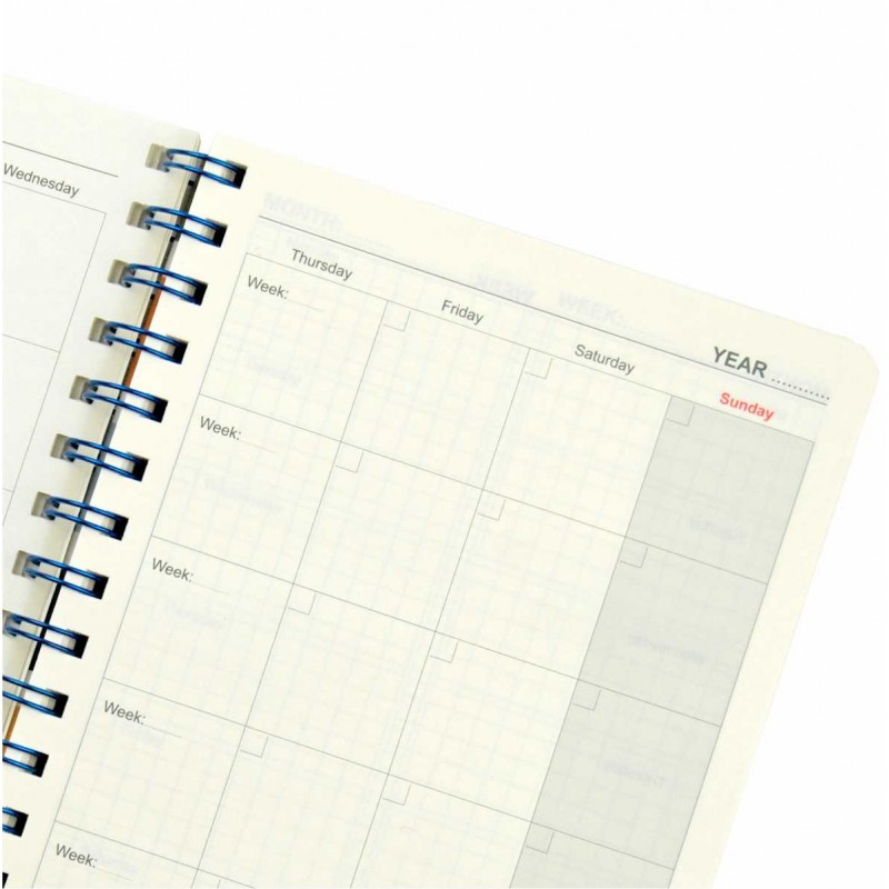 Sổ kế hoạch Planner lò xo kép A5 72,4g/m2; MS: 945