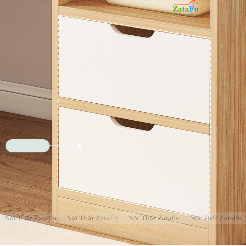 Bàn Học Cho Bé Có Kệ Sách Ván MDF dày 17mm BLV-34 ZataFu