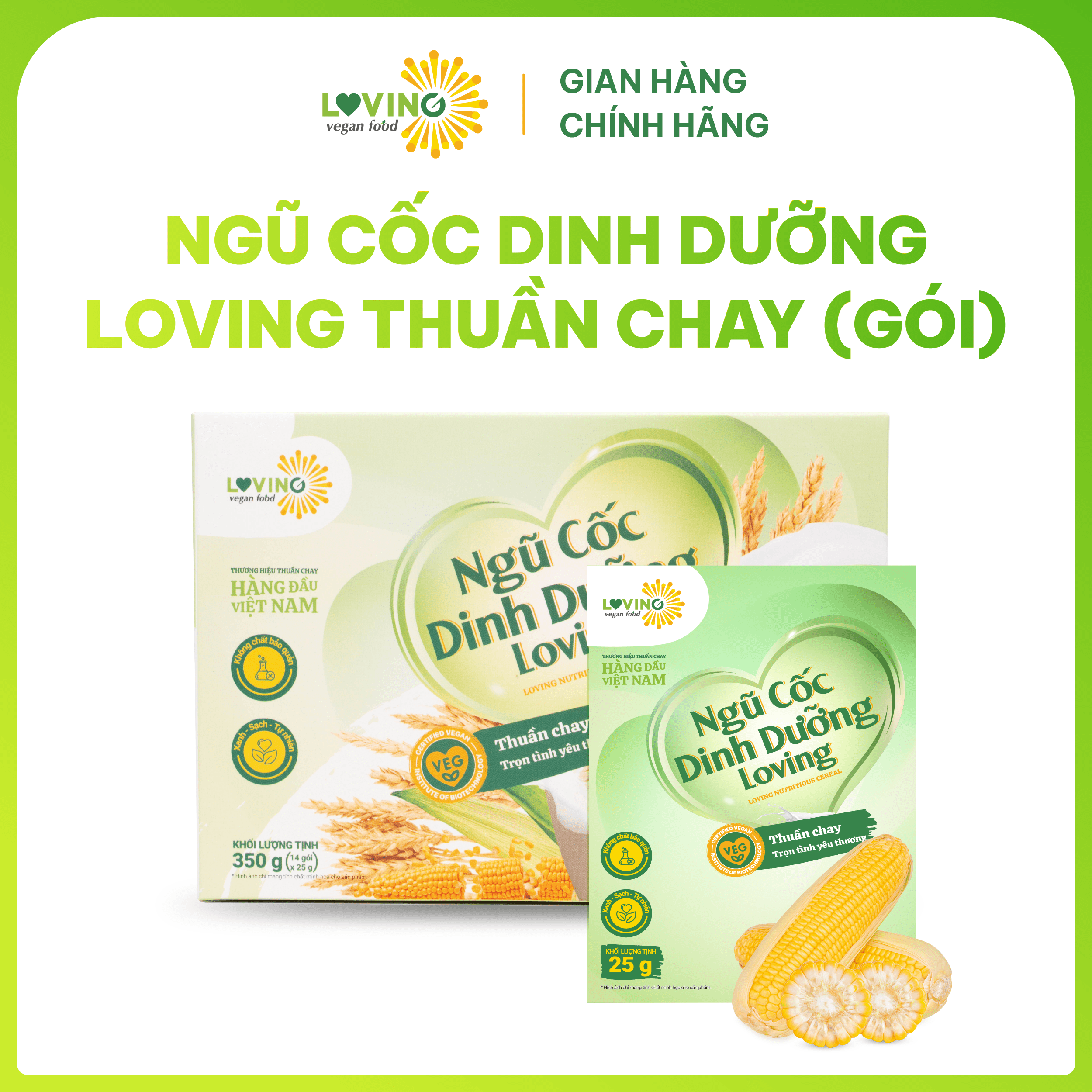 Ngũ Cốc Dinh Dưỡng Loving Thuần Chay Gói 25gram