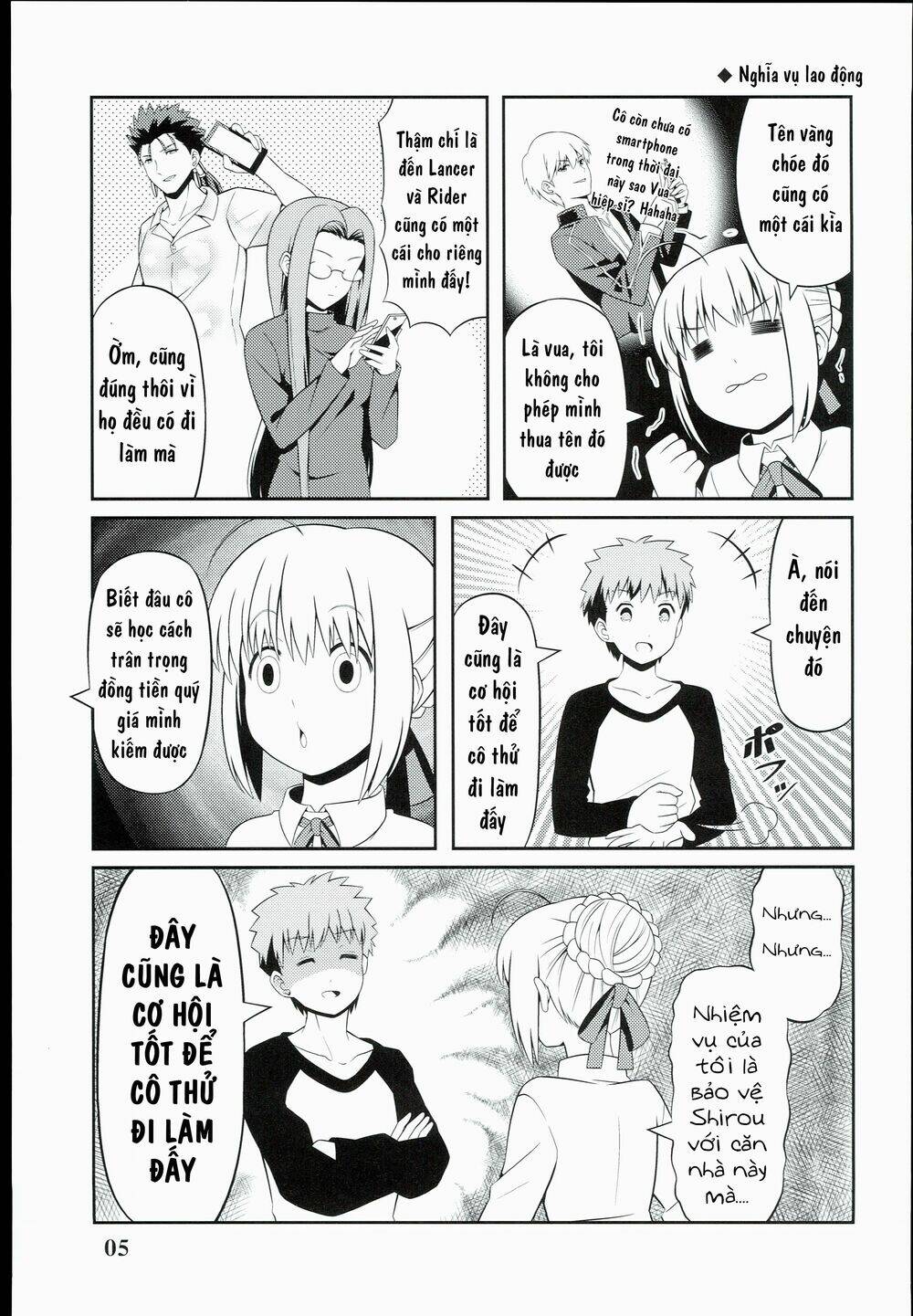 saber-san chơi fgo! chapter 1 7