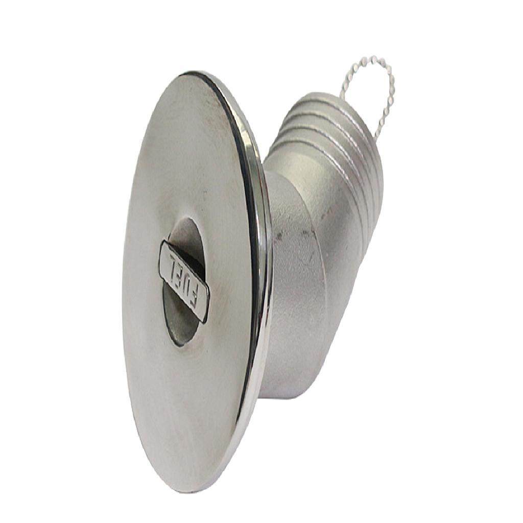Marine  Boat Fuel Deck Fill / Filler Stainless Steel 316 1.5" Fuel