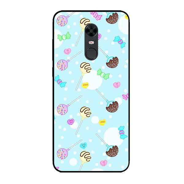 Ốp Lưng in cho Xiaomi Redmi 5 Mẫu Họa Tiết Kẹo Ngọt - Hàng Chính Hãng