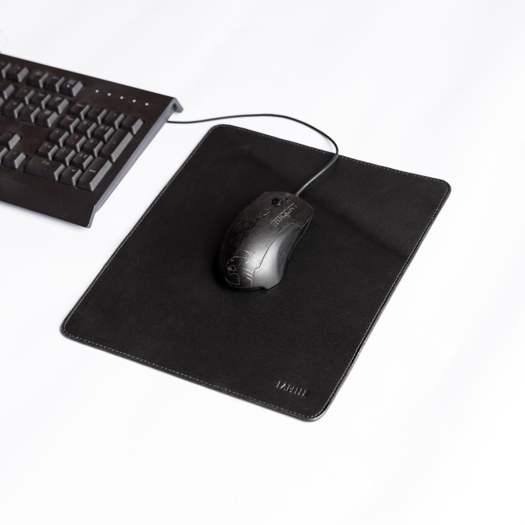 Bàn di chuột, miếng lót chuột bằng da bò thật kích thước 23.5 x 27.5 cm - Mouse Pads Leather LAPELLE