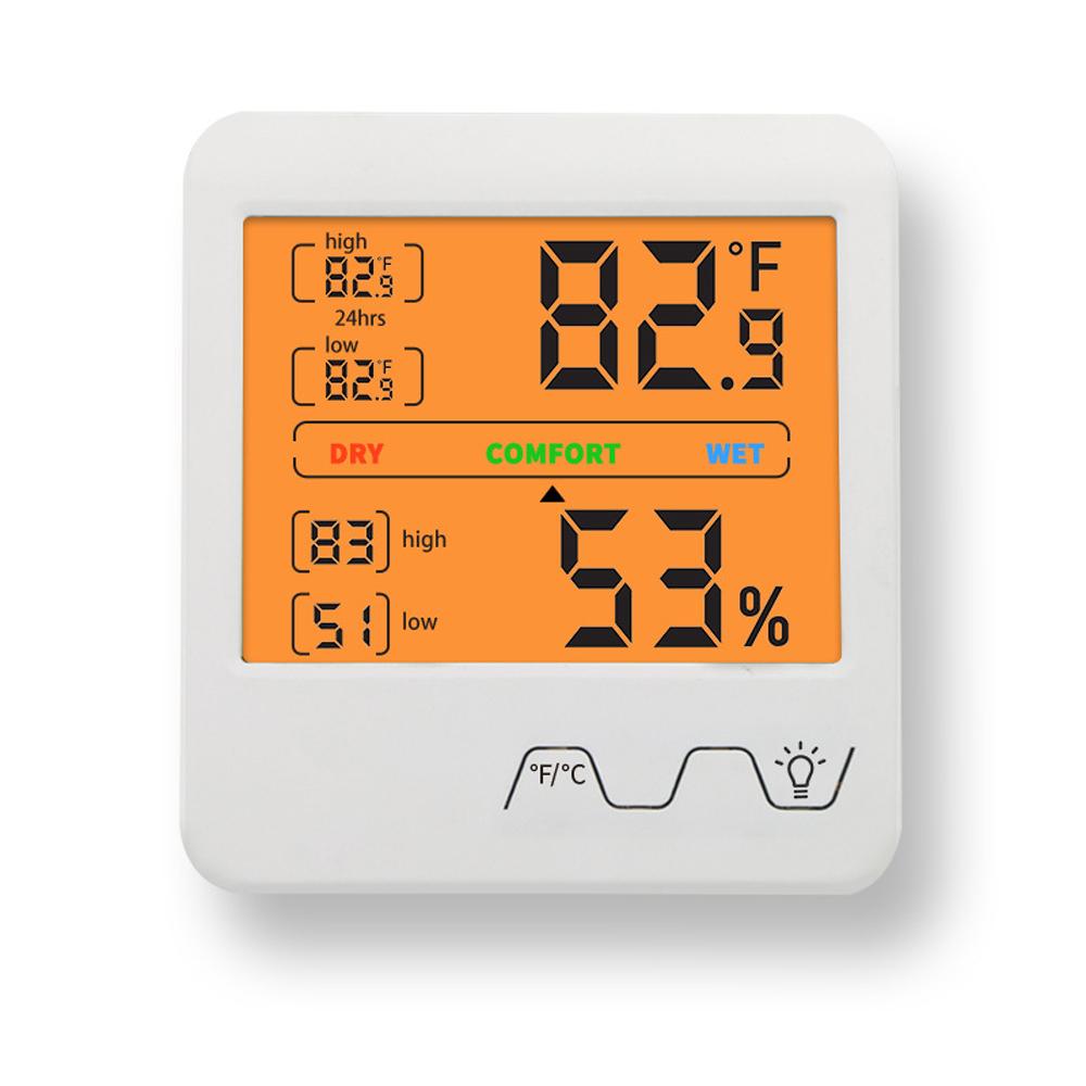 Big Digital LCD Screen Temperature Humidity meter Temperature Moisture Meter Indoor Outdoor Hygrometer Portable