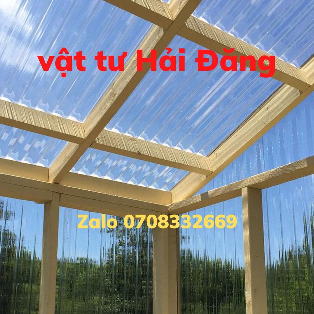 Tôn nhựa lấy sáng poly màu TRẮNG TRONG SUỐT loại bền đẹp