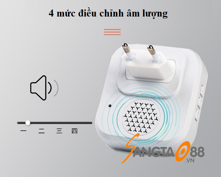 Chuông cửa không dây hiển thị nhiệt độ Aibont R195-WW ( Chống nước, chống bui tốt )