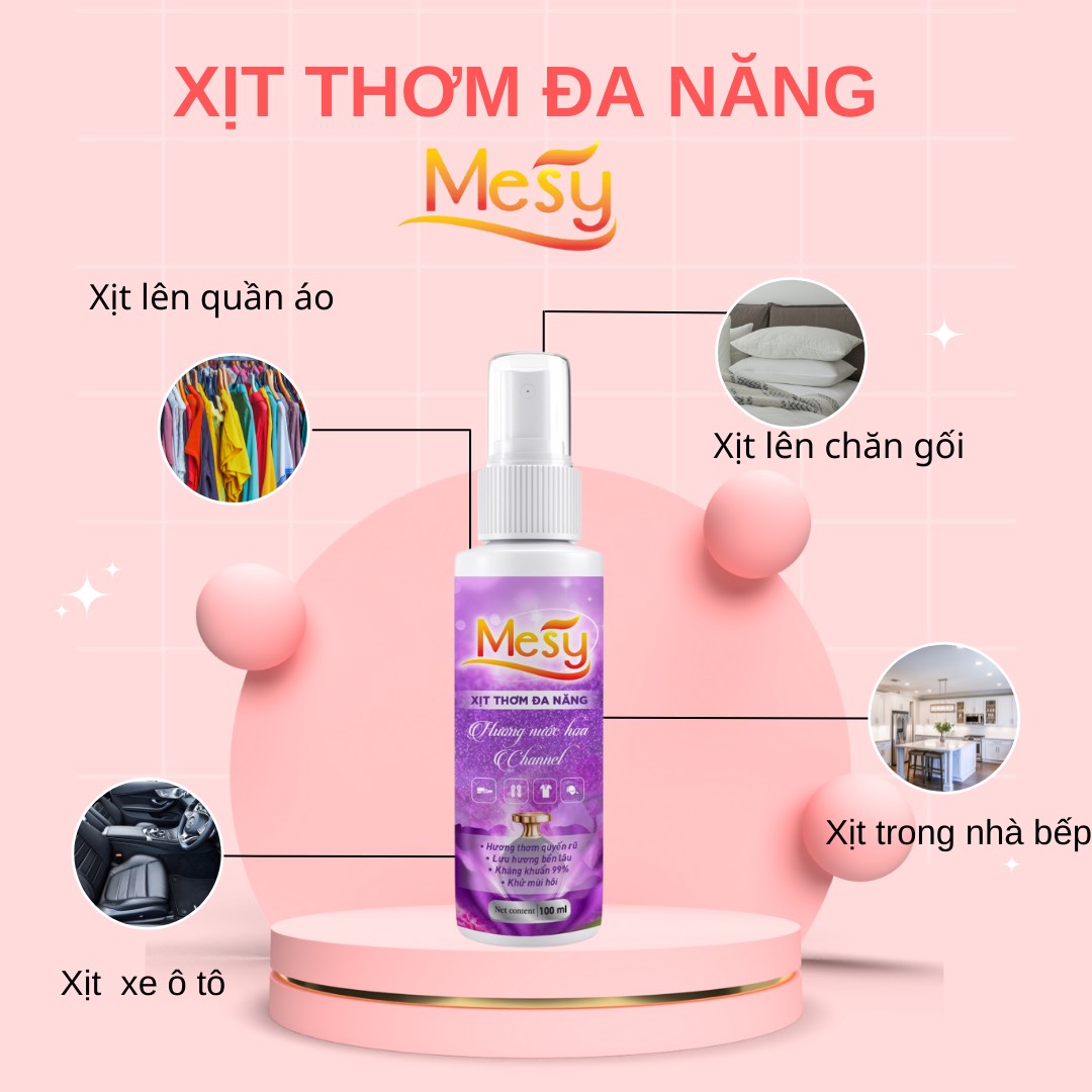 Xịt thơm đa năng cao cấp Mesy