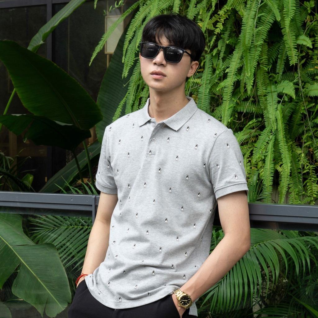Áo polo nam SAYME áo thun có cổ họa tiết thời trang vải lacoste mềm mịn co giãn 4 chiều MCPO0002