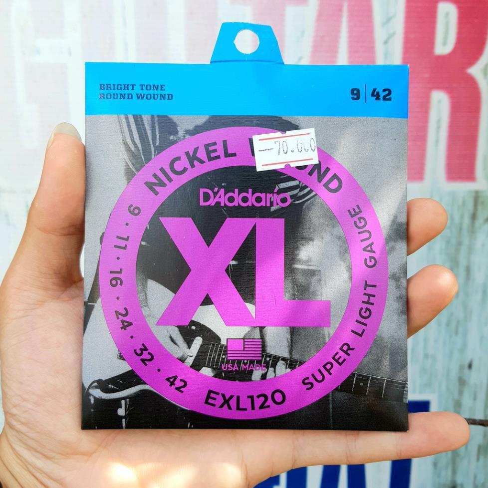 Dây đàn Guitar điện D'Addario EXL110 - EXL120 | MADE IN CHINA | 1 bộ - 6 dây |