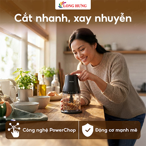 Máy xay thịt Philips HR1501/00 - Hàng chính hãng