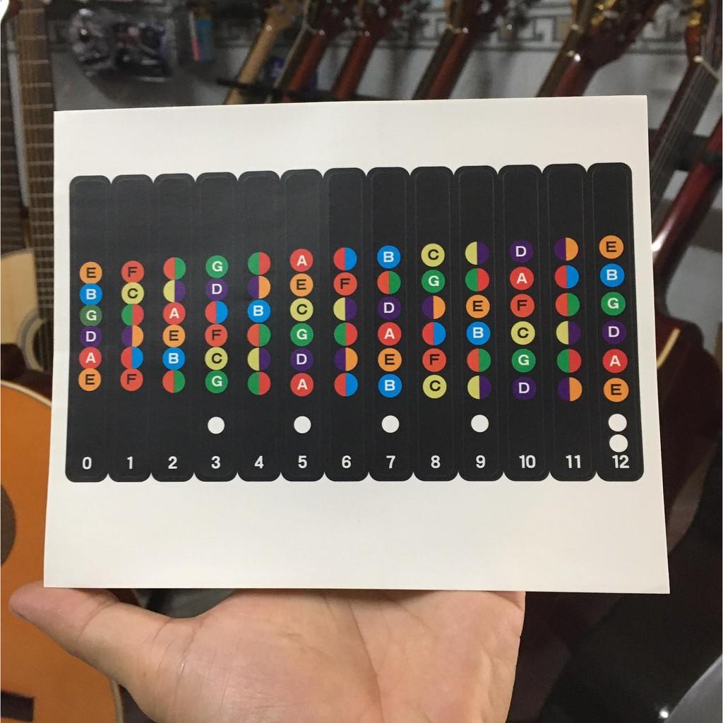 Guitar Note sticker - Miếng dán đánh dấu vị trí nốt nhạc trên đàn guitar note decal