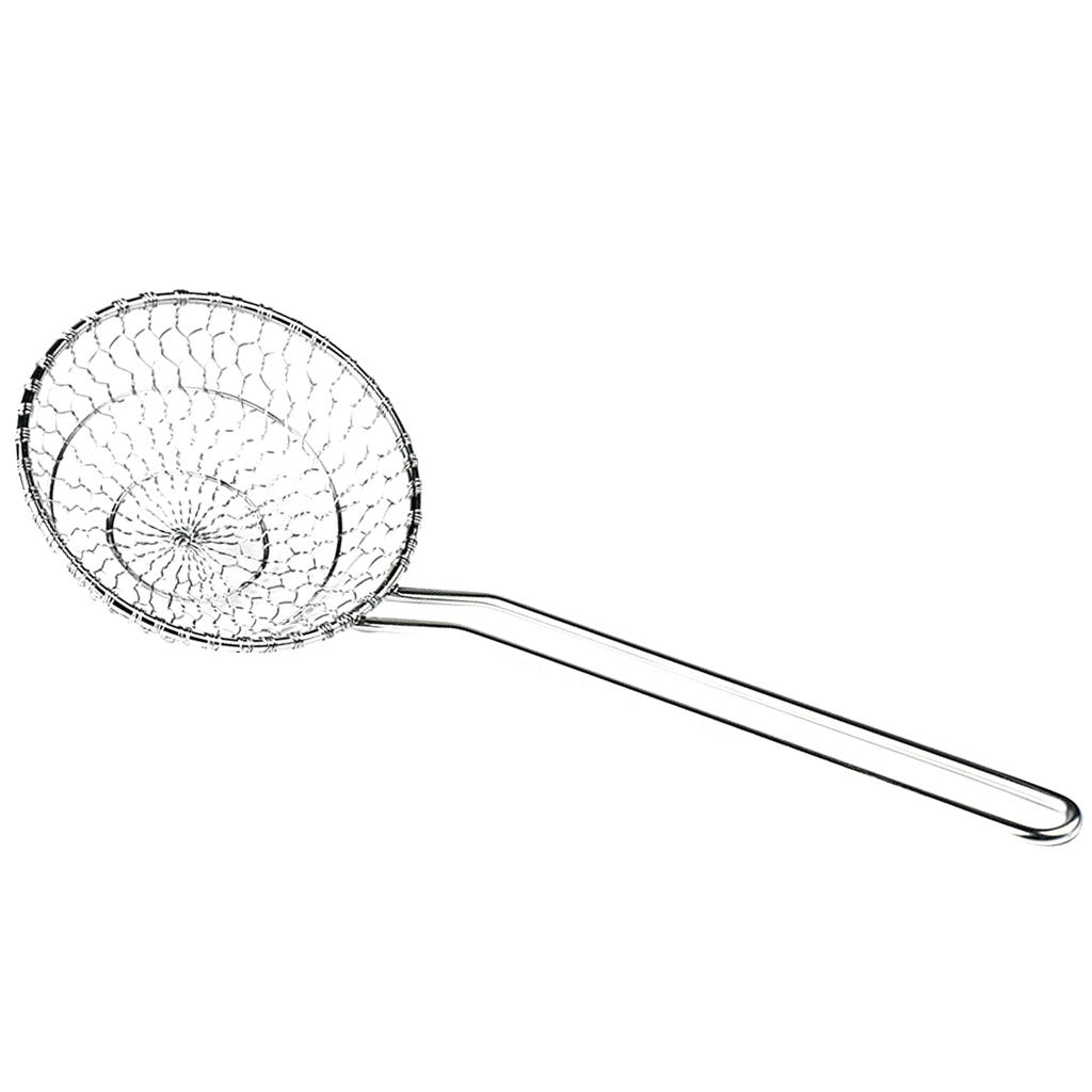 Stainless Steel Mesh Strainer Sieve Sifter Kitchen Noodle Dumpling Colander