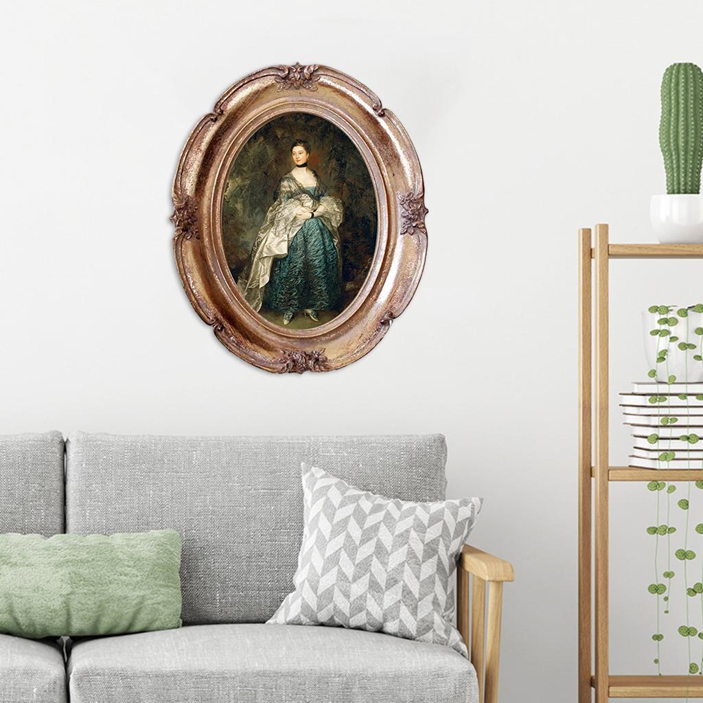 Resin Photo Frame Oval Antique Frames for Wedding Gifts Home Decor