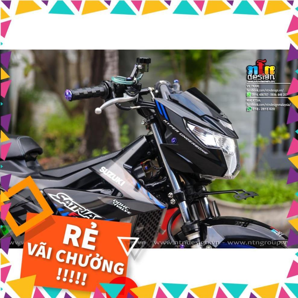 Tem Rời Raider FI Mẫu Zin 2021 Xám Xanh Đen