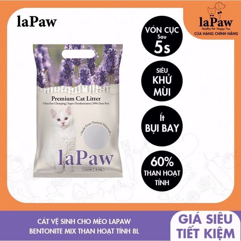 Cát vệ sinh lapaw cho mèo