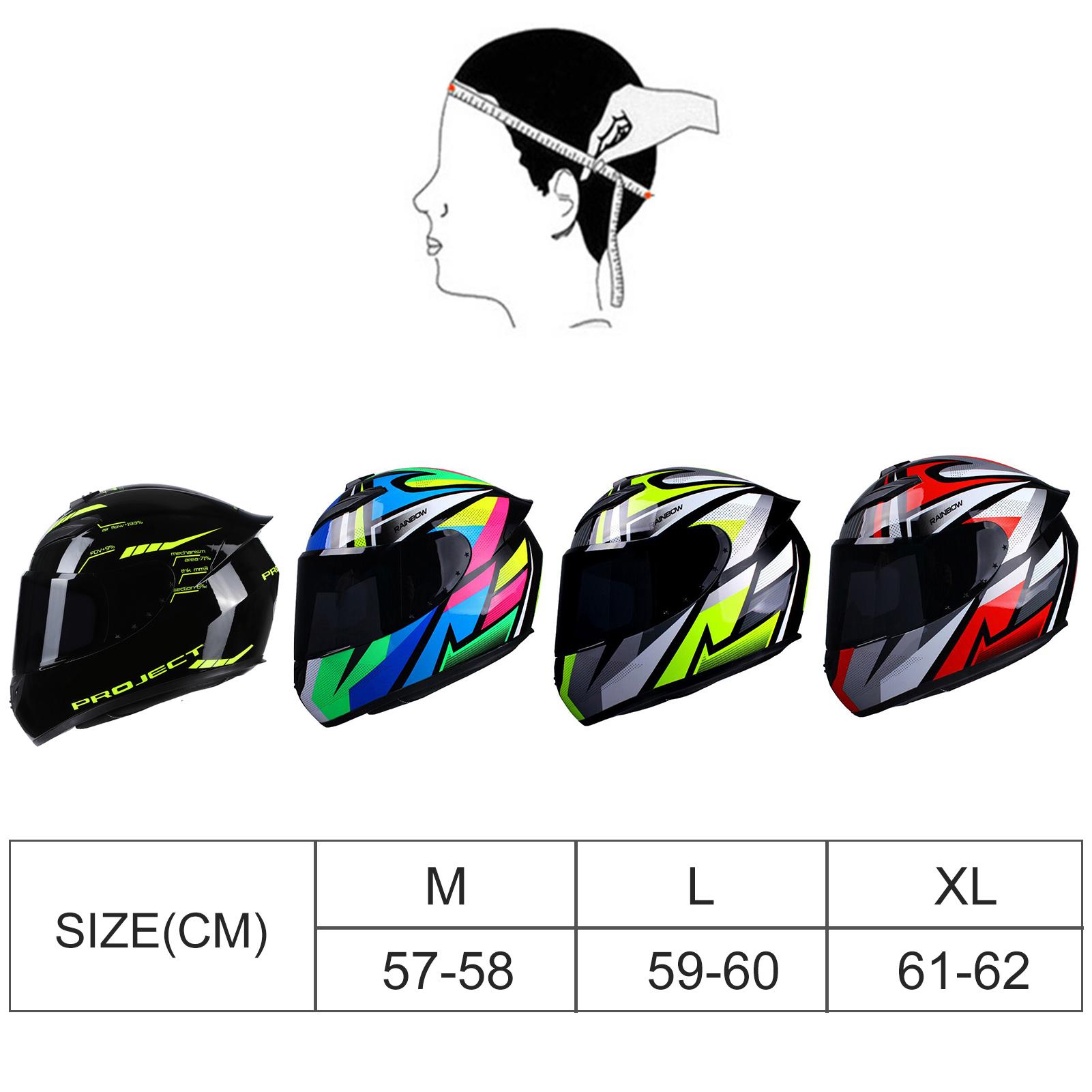 Motorcycle Helmet Full Face Rapid Street Helmet Unisex Adult Cool Rider Equipment Four Seasons New Street Touring Motorcycle Helmet Style D Size L