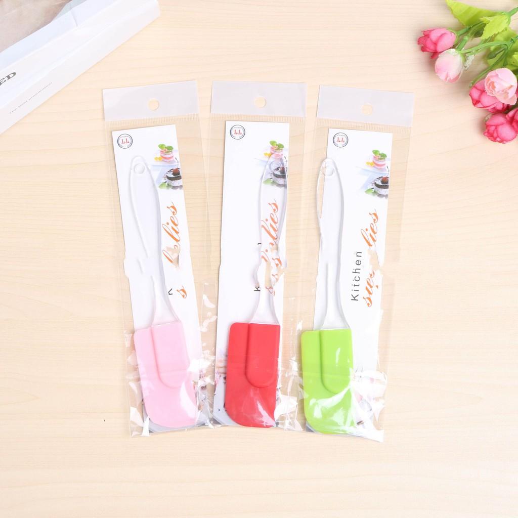 Chổi Silicone/Spatula Cán Nhựa Trong Suốt