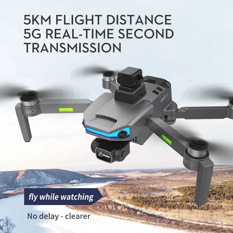 Máy Bay Flycam AE 3 Pro Max Drone Camera 4K/6K/8k FPV Không Người Lái Chụp Ảnh Quay Phim Trên Không, Động Cơ Không Chổi Than Có Thể Gập Lại Quadcopter 5G WIFI G.P.S