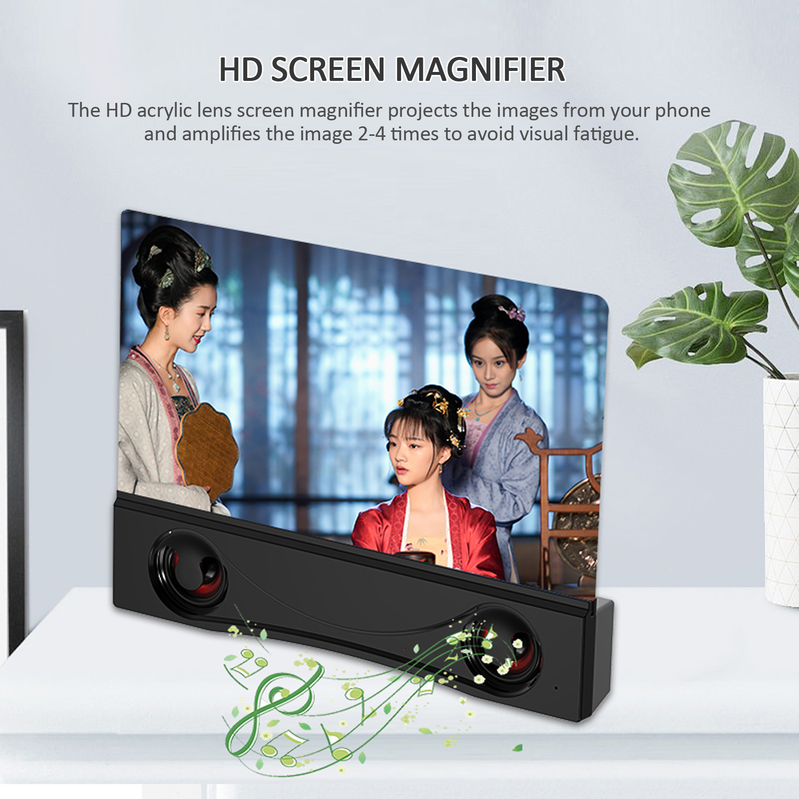 Màn Hình Điện Thoại Di Động 12 Inch Với Loa Bluetooth Có Thể Gập Lại