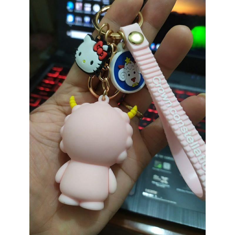 Móc Khóa Mèo Kitty 12 Cung Hoàng Đạo Siêu Hot